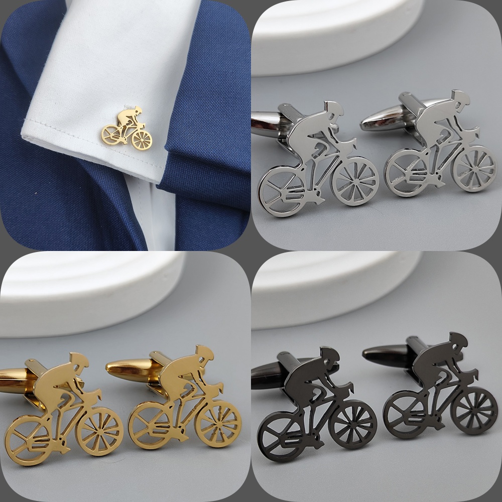 Bicycle racer gold-plated cuff - Men Formal Wear Shirts recension och pris