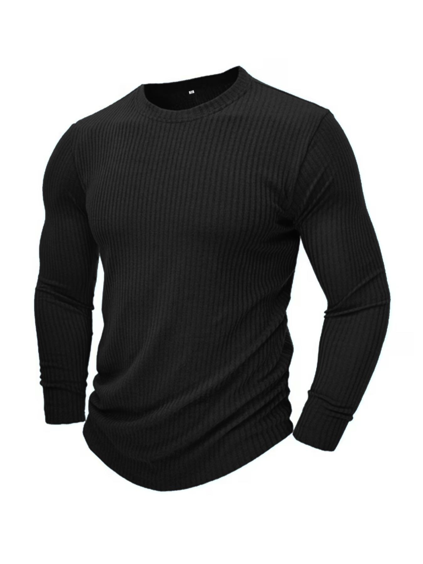 Men's Round Neck Long Sleeve K - Men Formal Wear Shirts recension och pris