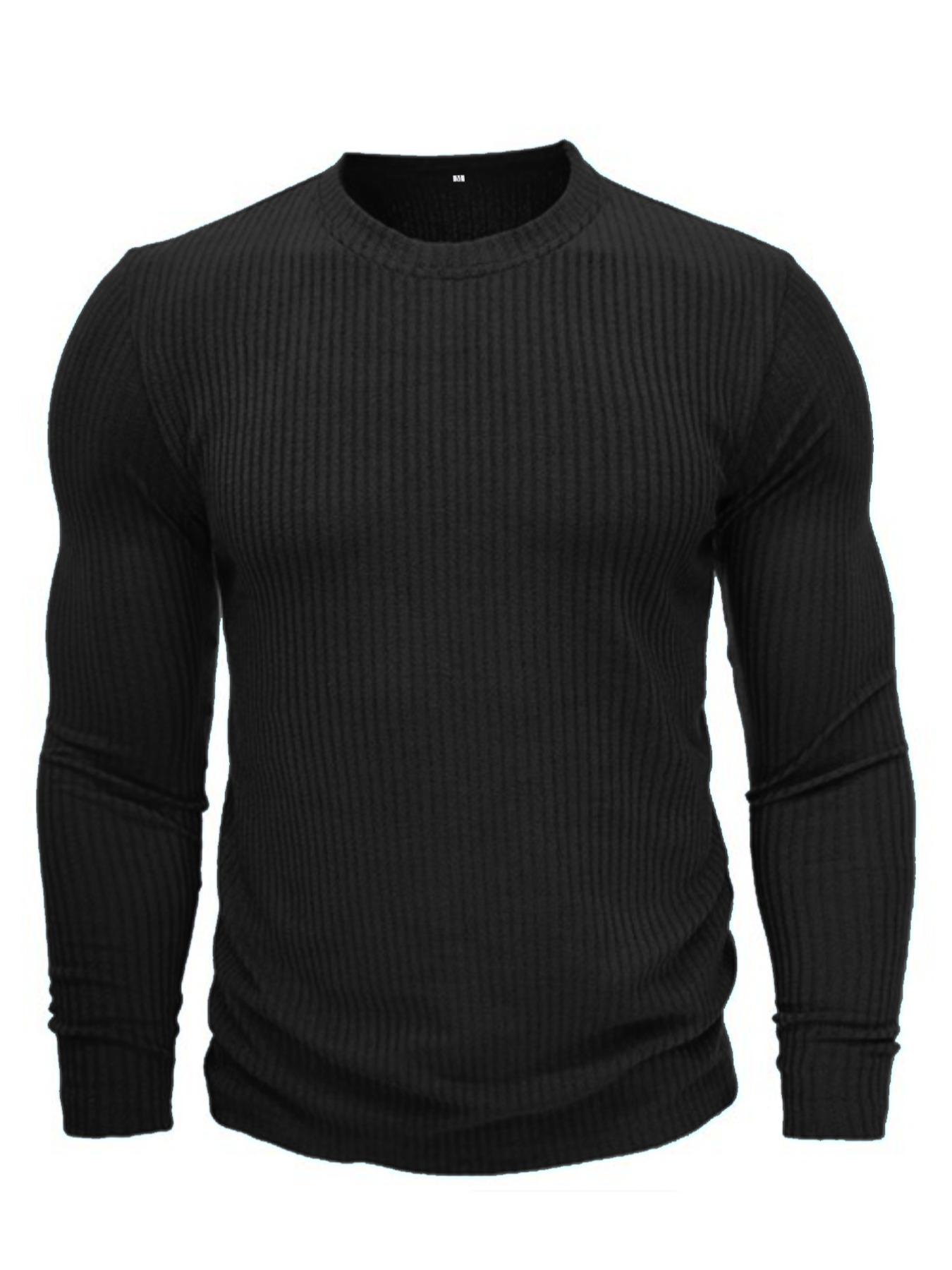 Men's Round Neck Long Sleeve K - Men Formal Wear Shirts recension och pris