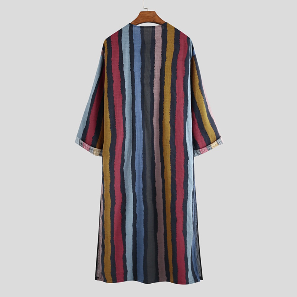 2026 New Striped Printed Musli - Men Formal Wear Shirts recension och pris
