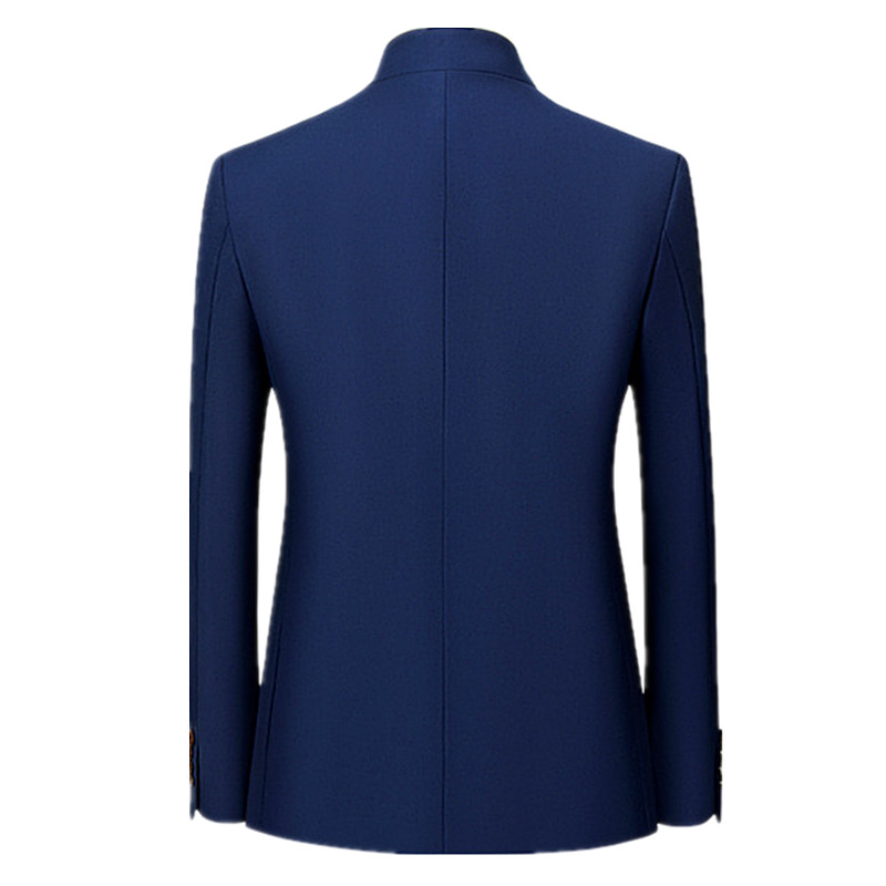 2026 Men's Chinese Style Long  - Men Formal Wear Blue recension och pris