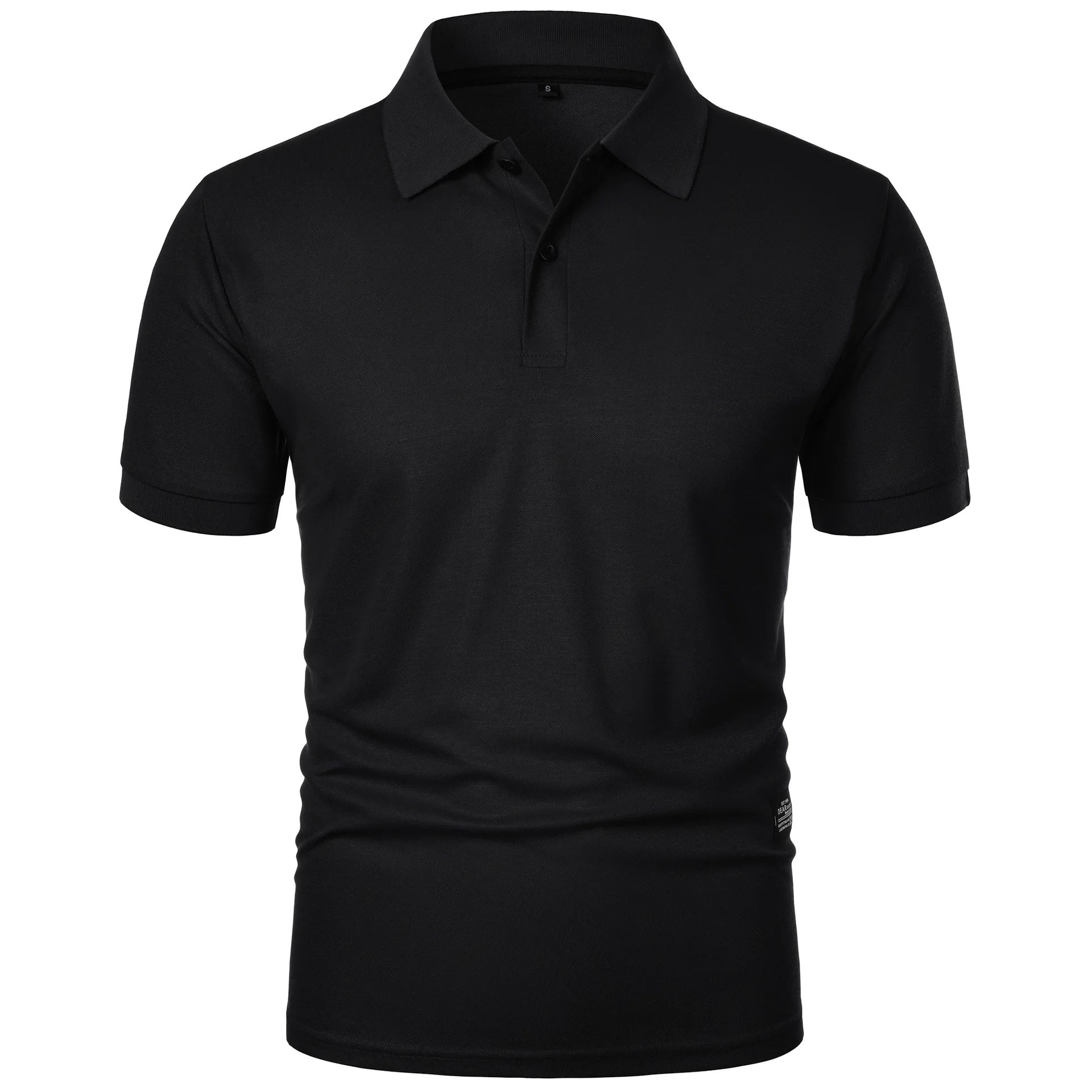 Men's Casual Polo Shirt Black  - Men Formal Wear Shirts recension och pris