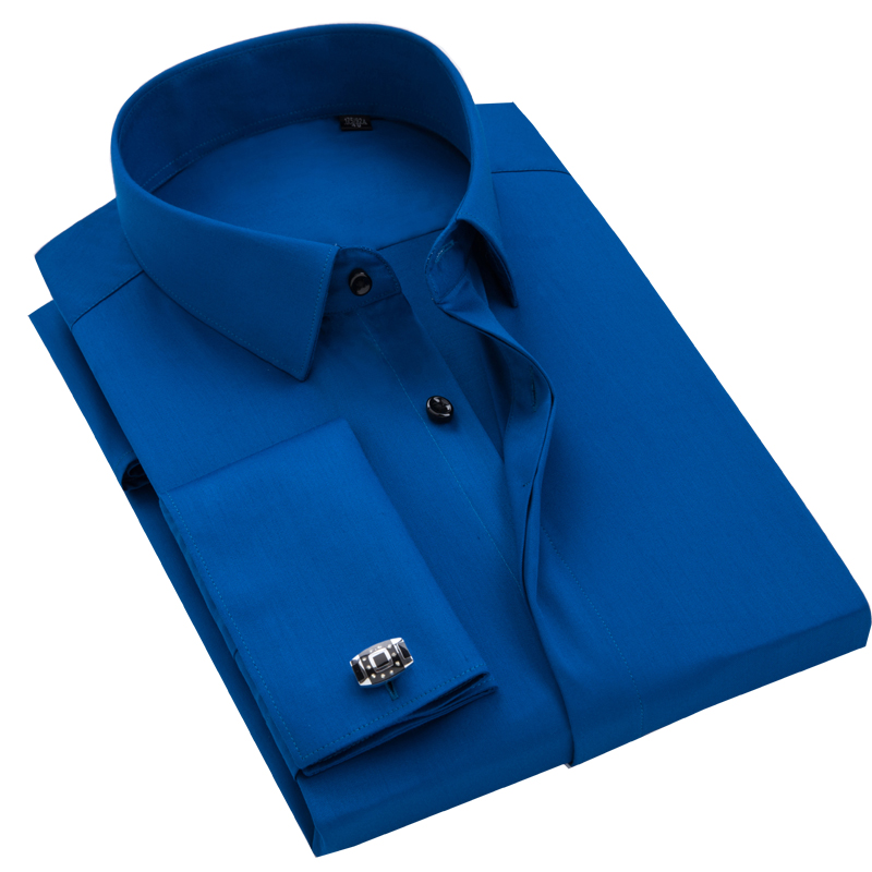 Men's French Cufflinks Shirt,  - Men Formal Wear Shirts recension och pris