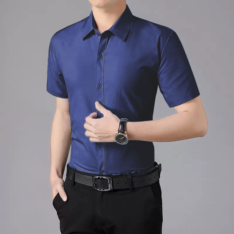 Summer thin short-sleeved whit - Men Formal Wear Shirts recension och pris