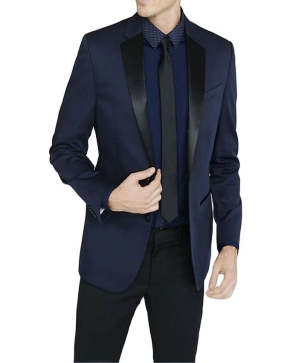 Newest Groomsmen Notch Black L - Men Formal Wear Blue recension och pris