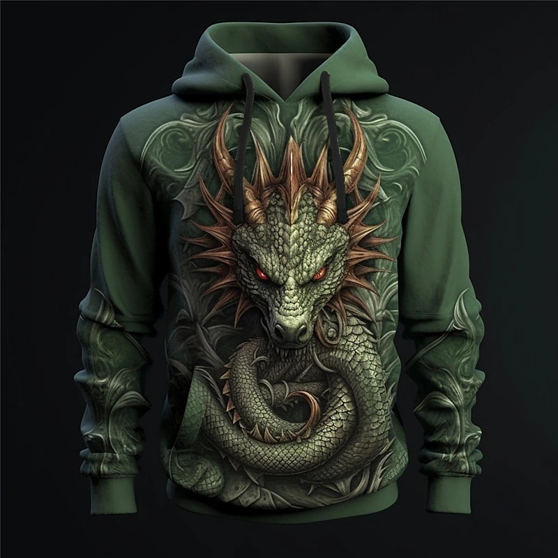 Fashion 3D Hoodies For Men y2k - Y2K Formal Wear Men recension och pris