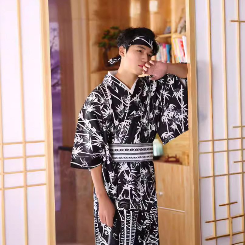 Men's Japanese Bamboo-Pattern  - Men Formal Wear Photoshoot recension och pris