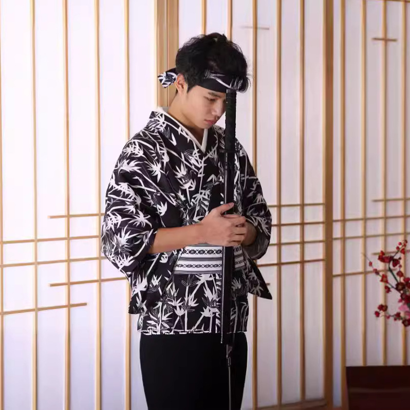 Men's Japanese Bamboo-Pattern  - Men Formal Wear Photoshoot recension och pris